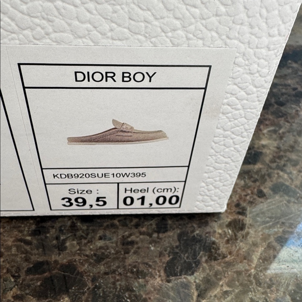 Christian Dior Dior boy slide mocassin loafer mule flat white slip on sz 39.5 - Picture 10 of 10